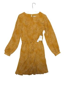 Emma & Michele Mustard Yellow Polka Dot Dress